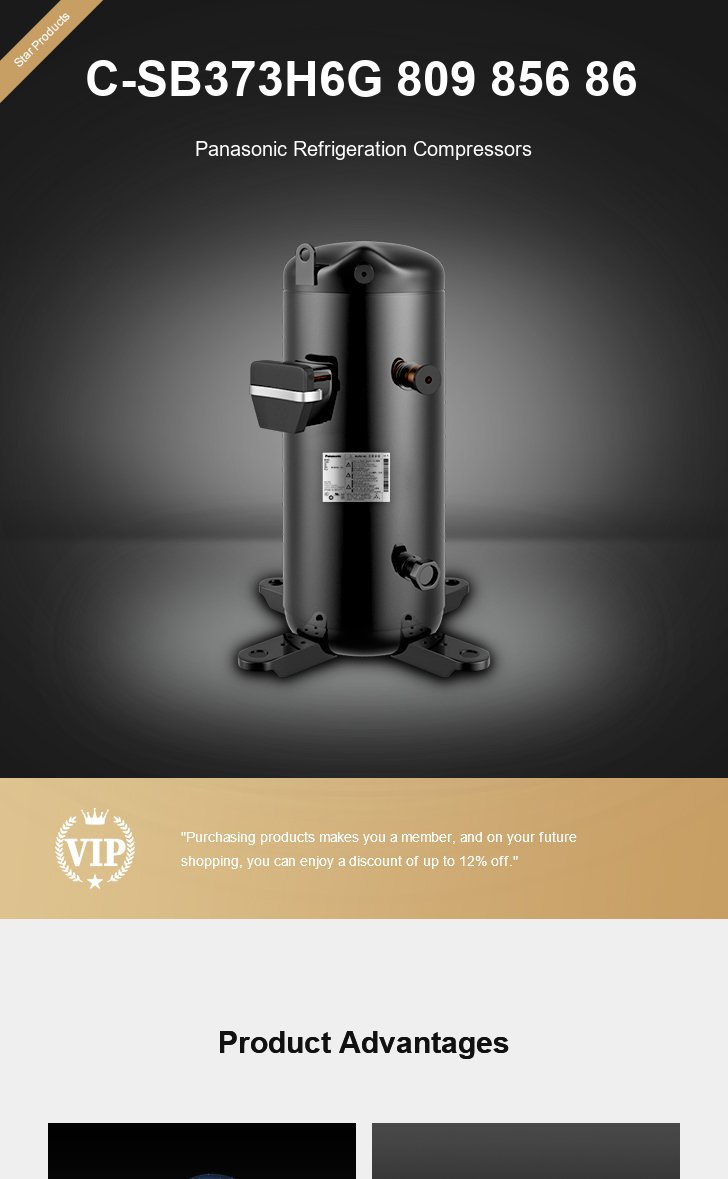 Panasonic Compressor C-SB373H6G 809 856 86, technical parameters pdf, structure diagram
